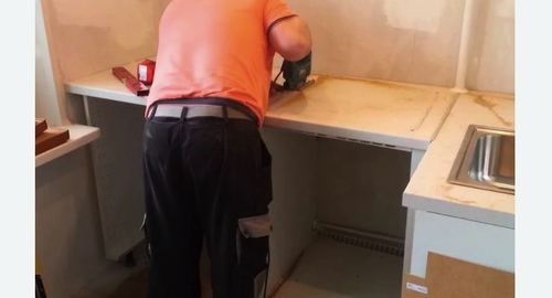 Сборка кухонного гарнитура. Текстильщики